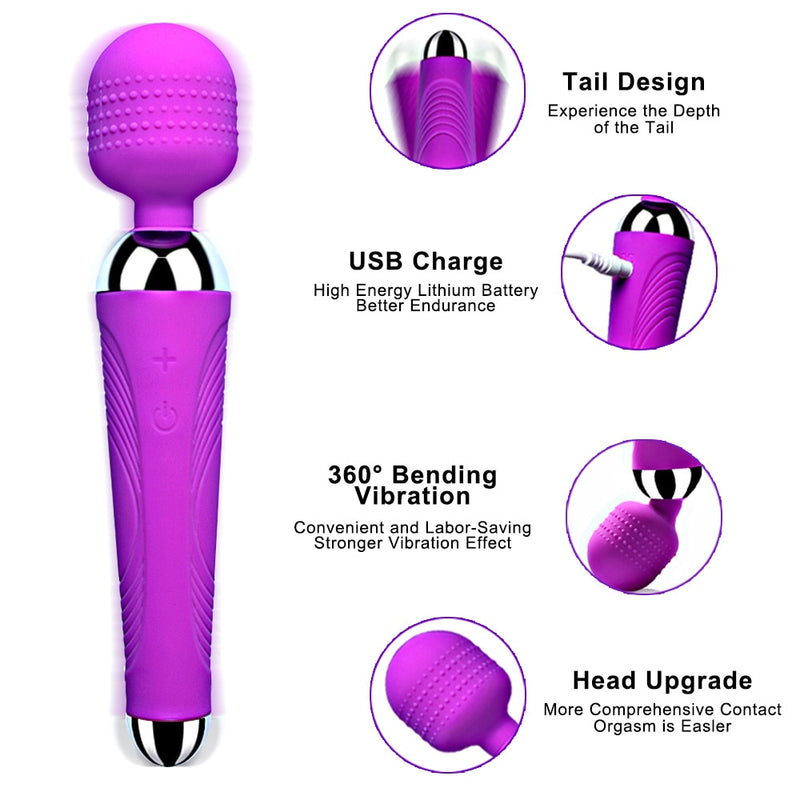 Powerful Magic Wand AV Vibrator Sex Toys for Woman