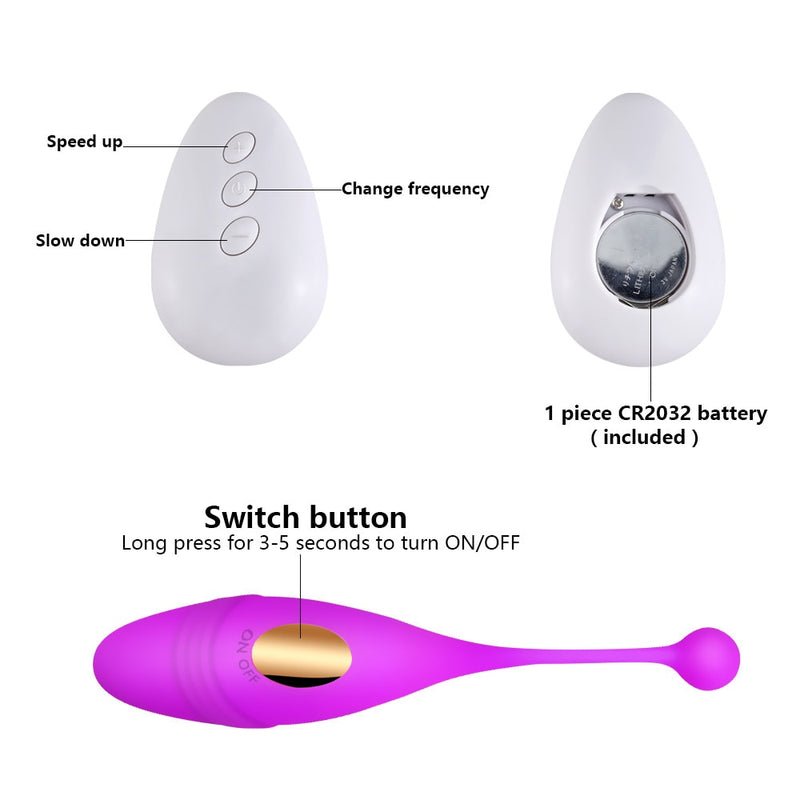 Silent Wireless Remote Control Vibrator