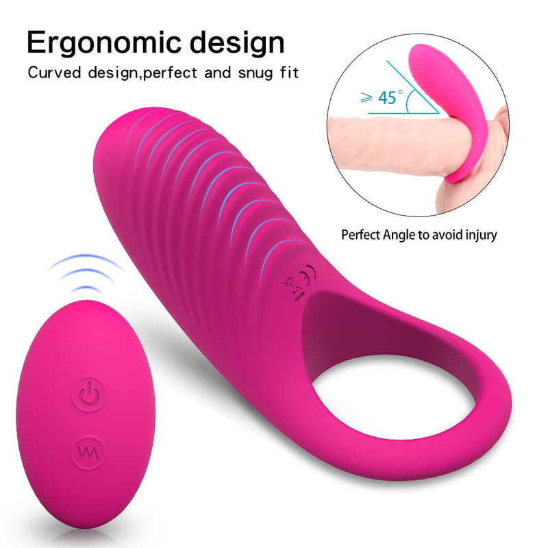 Wireless Remote Control Vibrator Cock RING