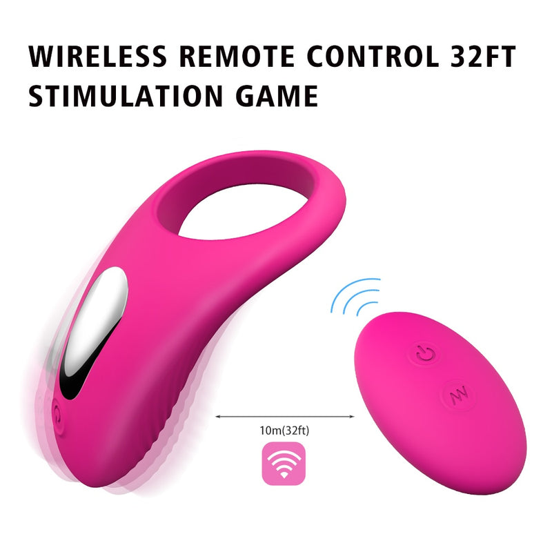 Wireless Remote Control Vibrator Cock RING